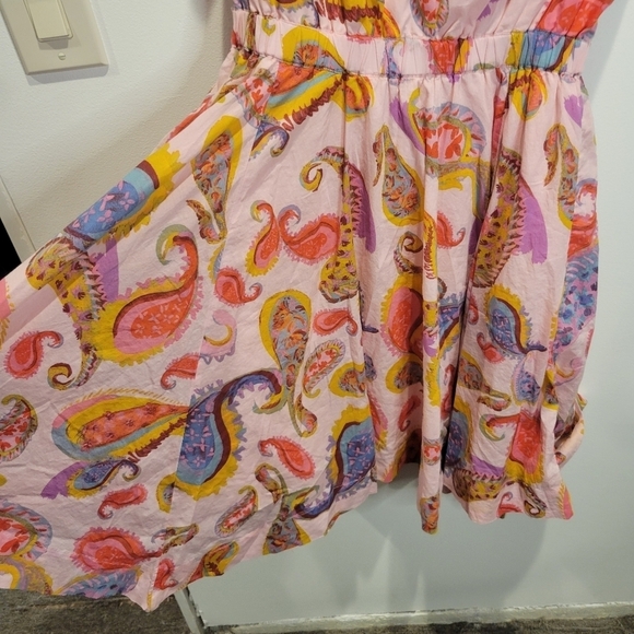 Crewcuts girls size 16 pink with paisley print fit&flare dress - Picture 3 of 6